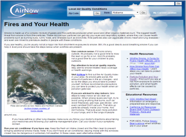 AirNow: Fires & Health