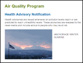 Anchorage Health Advisories