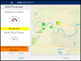 Fairbanks AQI w/Forecast